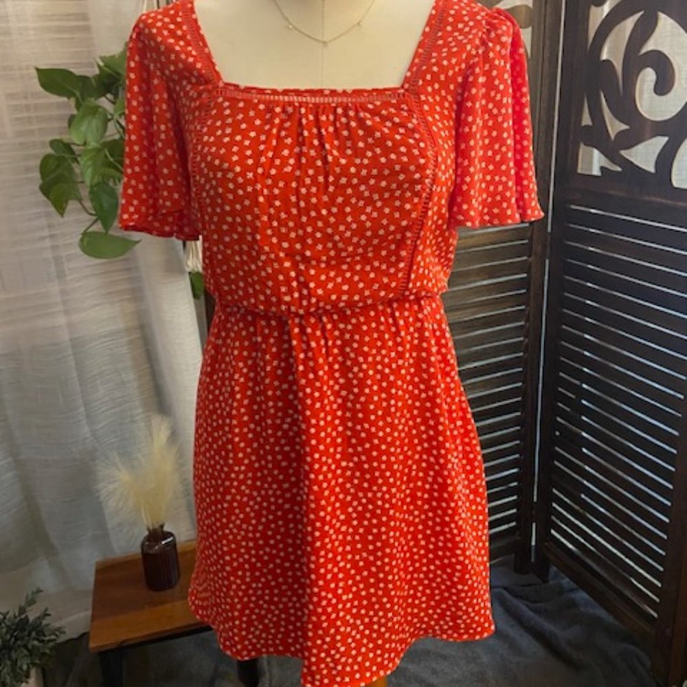Red Floral Dress